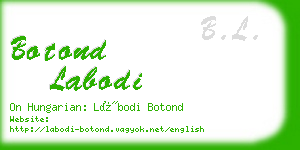 botond labodi business card